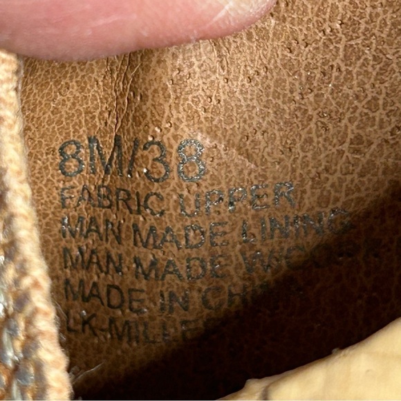 Lucky Brand Miller 2 Cork Wedge Sandals Women’s Canvas Straps in Rose Gold - Picture 14 of 16